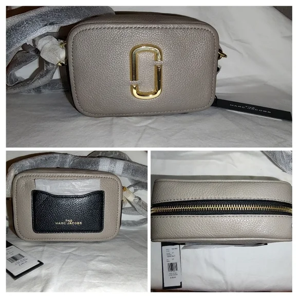 NWT Marc Jacobs THE SOFTSHOT 17 Camera Shoulder Bag Cement Multi - Picture 4 of 12